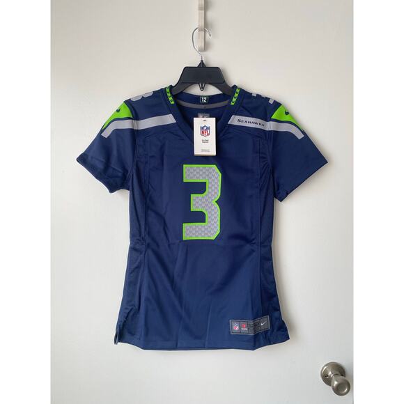 Nike NFL On Field Russell Wilson #3 Seattle Seahawks Women’s Small Jersey NWT - Picture 1 of 5